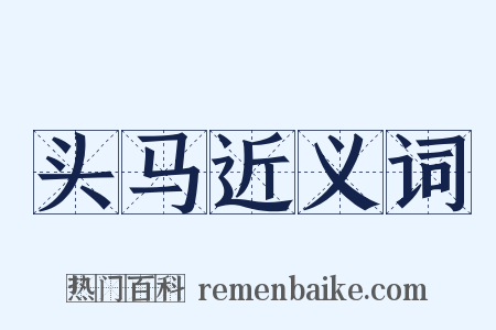 头马近义词是什么意思的图片